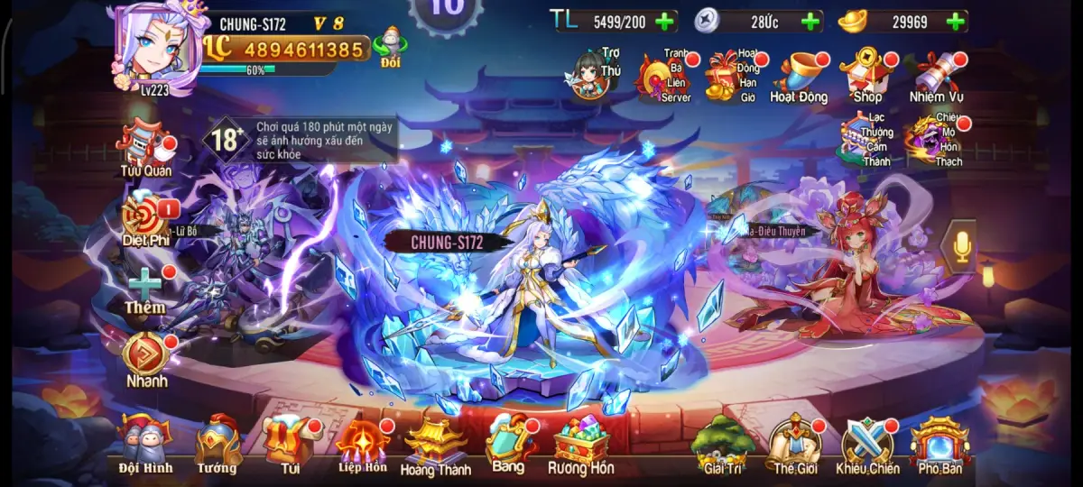 #025 Acc OMG 3Q Team Quần Bàn Kim Lữ Bố 4Tỷ8 LC